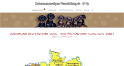Desktop Screenshot of dobermannwelpen-vermittlung.de