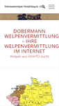Mobile Screenshot of dobermannwelpen-vermittlung.de